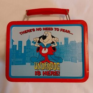Underdog Themed Red and Blue Lunchbox